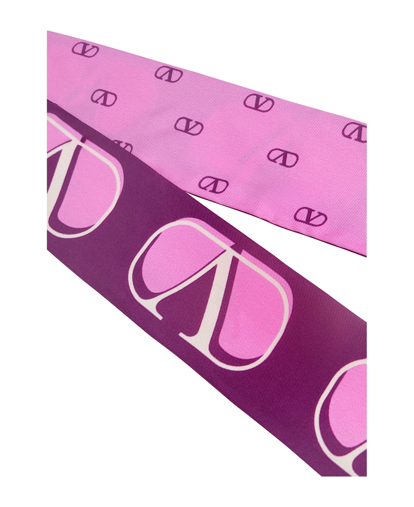 Valentino Garavani Silk Printed Scarf - purple