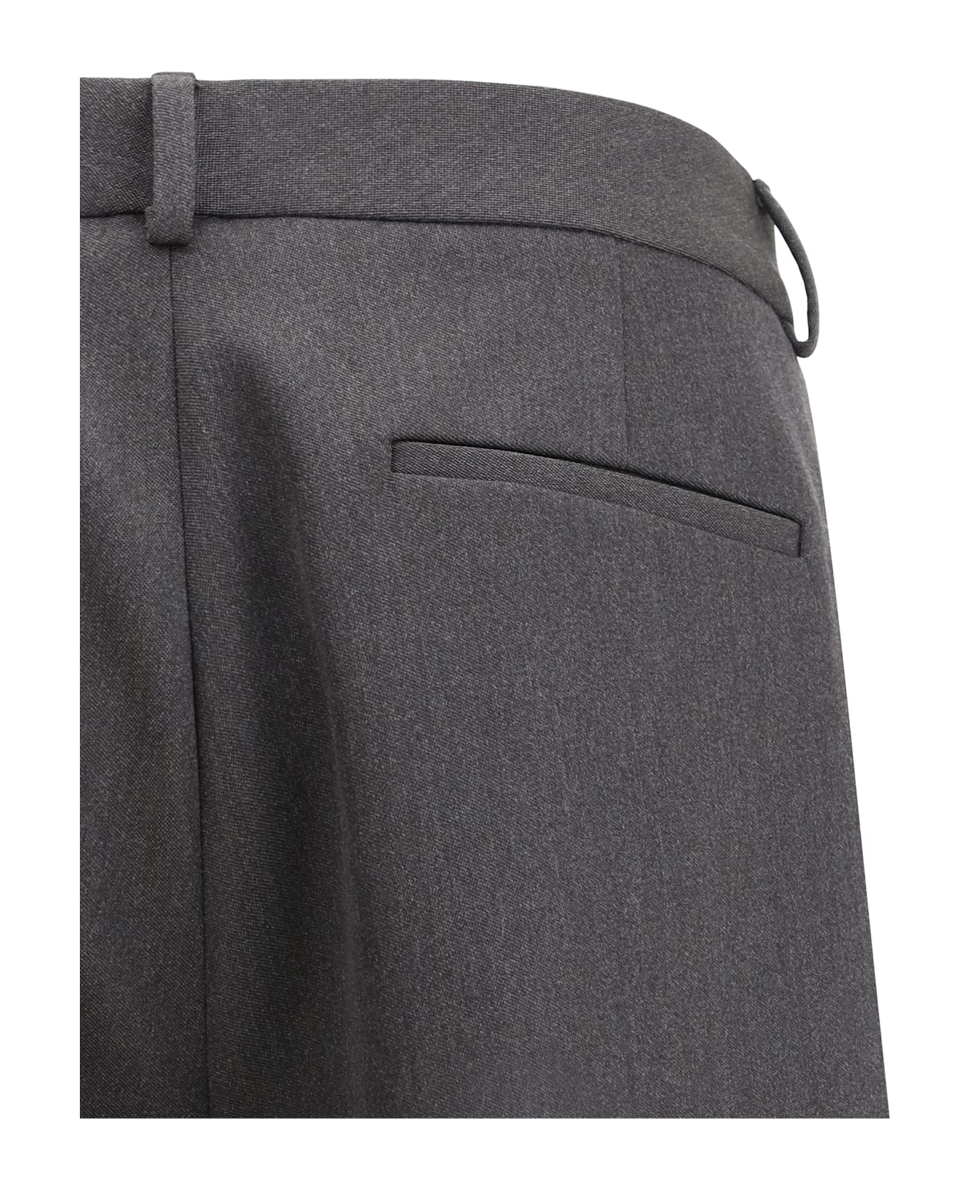 Valentino Charcoal Wool Pant - Antracite
