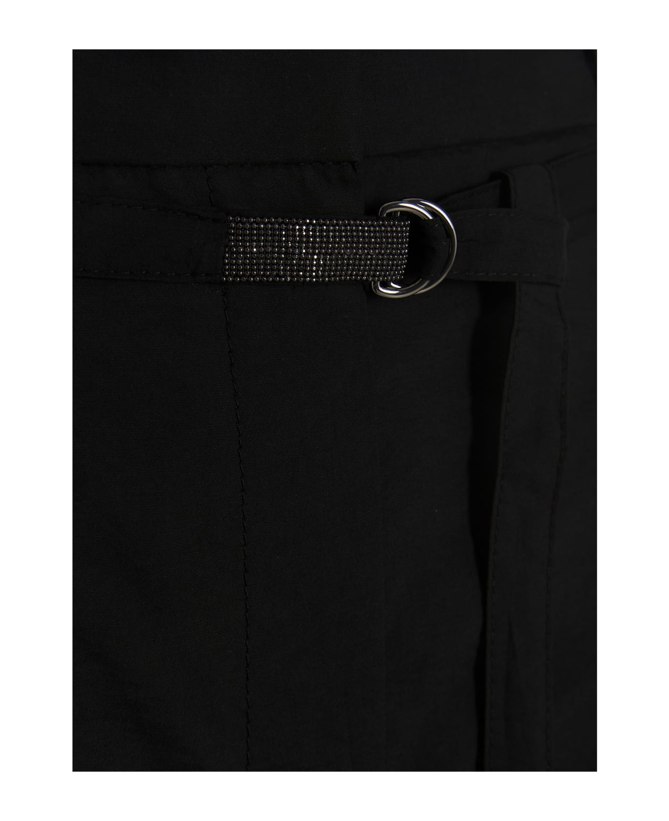Brunello Cucinelli Techno Cotton Pants - Black  