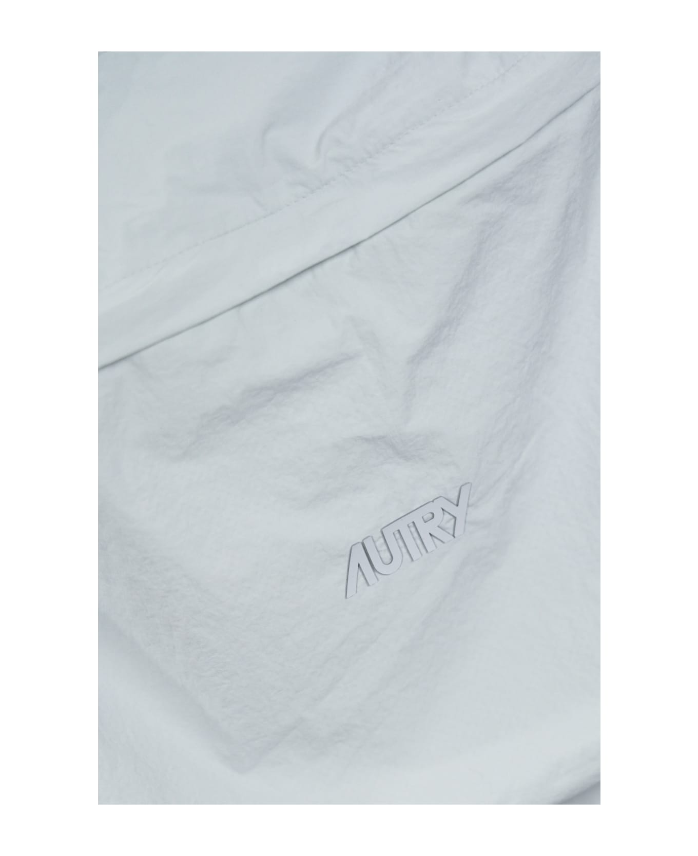 Autry Jacket In Light Blue Technical Fabric - Blue
