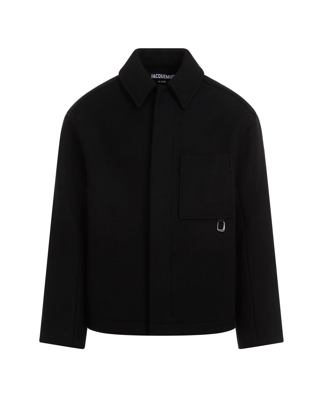 Jacquemus Collared Jacket - 990 BLACK