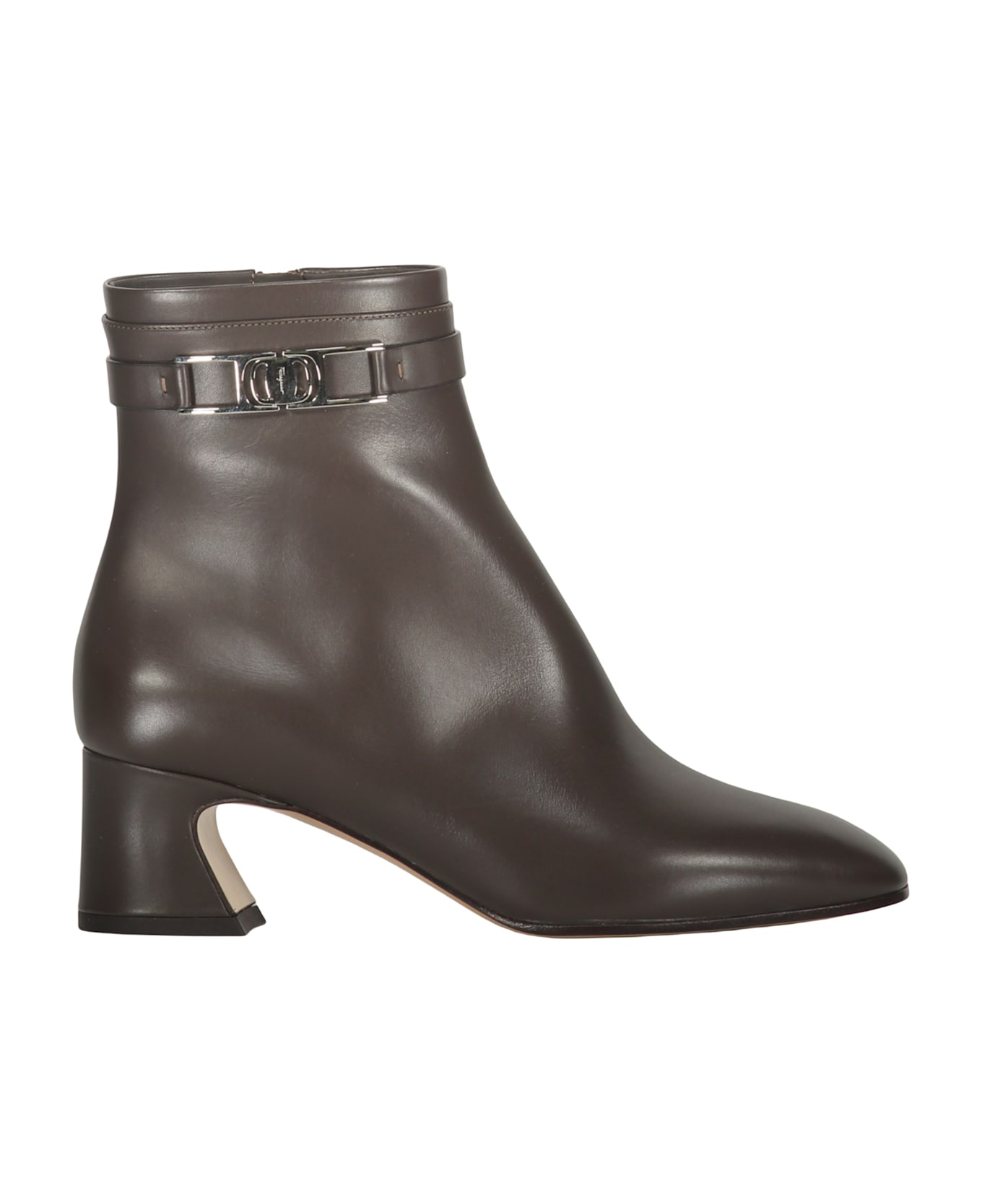 Ferragamo Leather Ankle Boots - brown