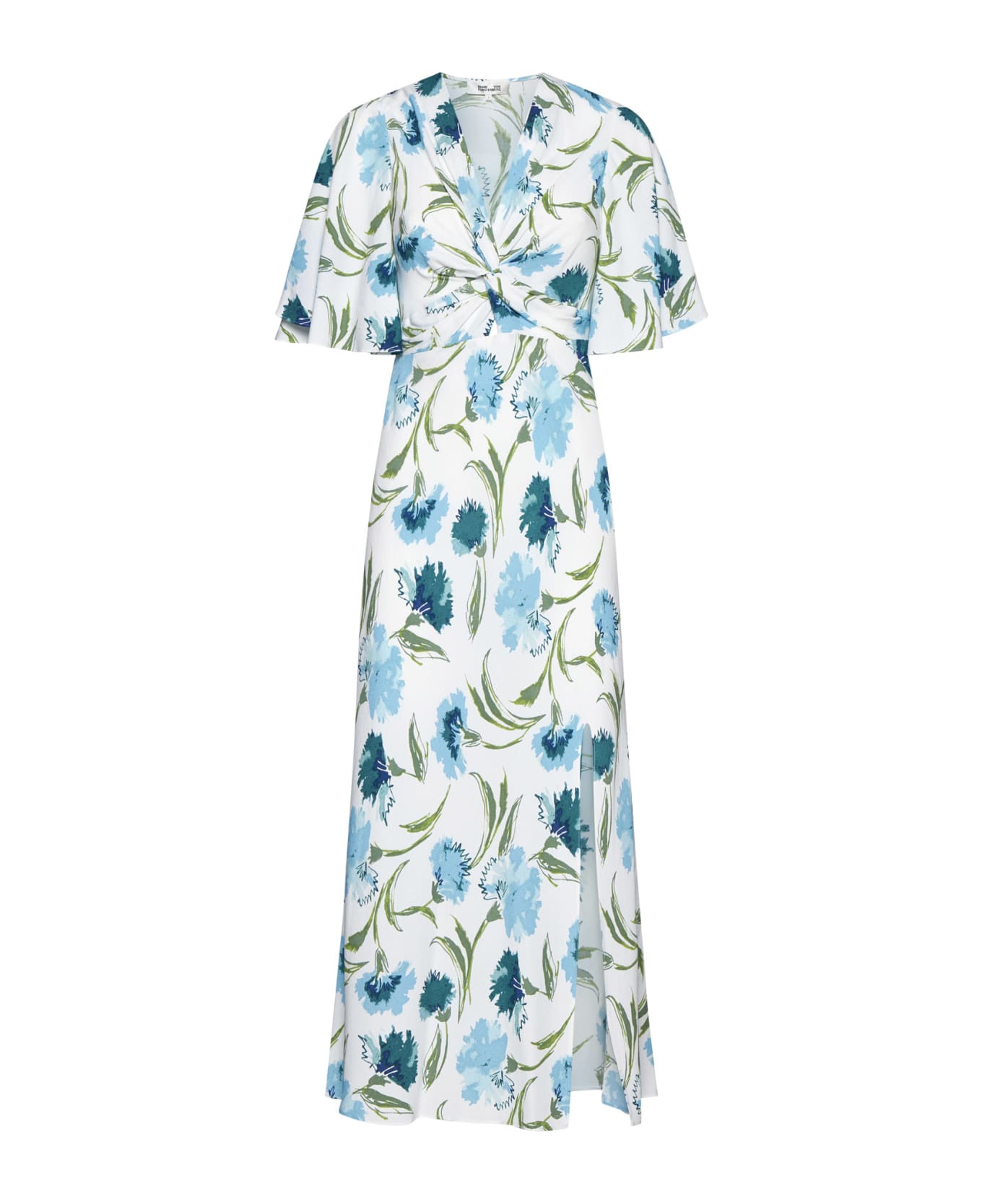 Diane Von Furstenberg Dress - Dianthus large lg blue ワンピース＆ドレス