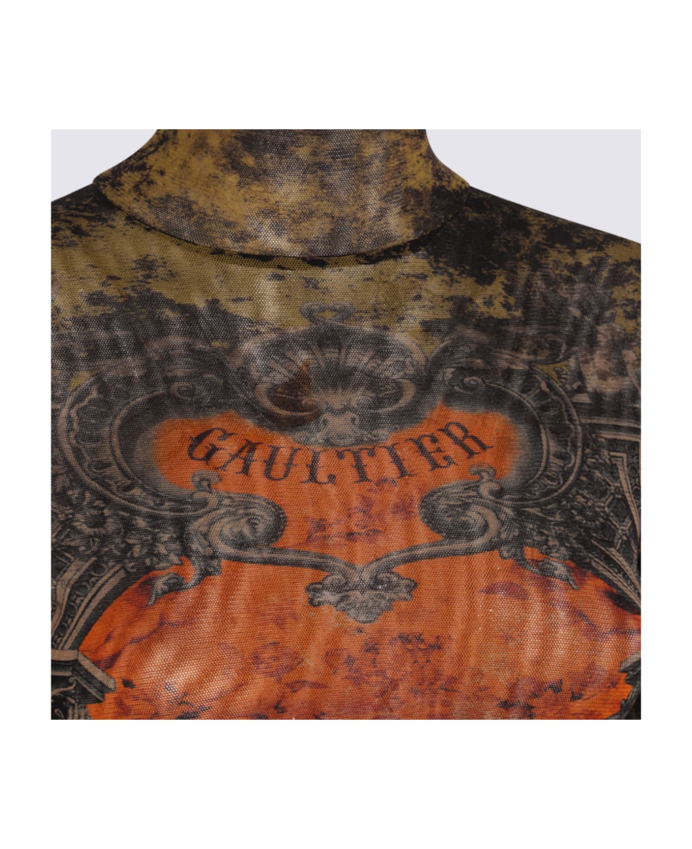 Jean Paul Gaultier Multicolor Bodysuits - BLACK/KHAKI/ORANGE
