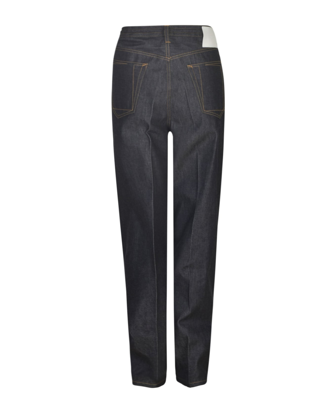 Setchu Long-length Buttoned Jeans - Indigo