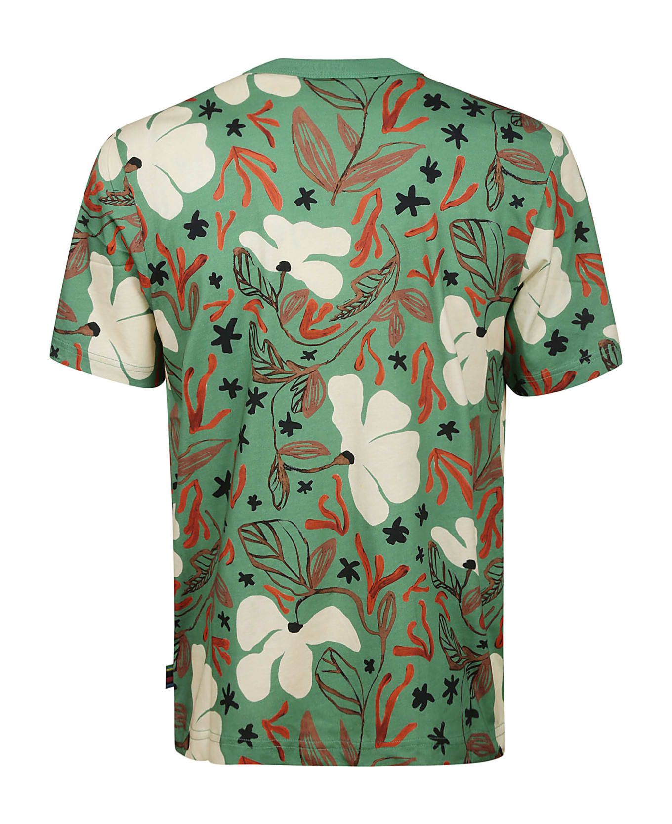Paul Smith Ss T Shirt Sea Floral - Emerald Green