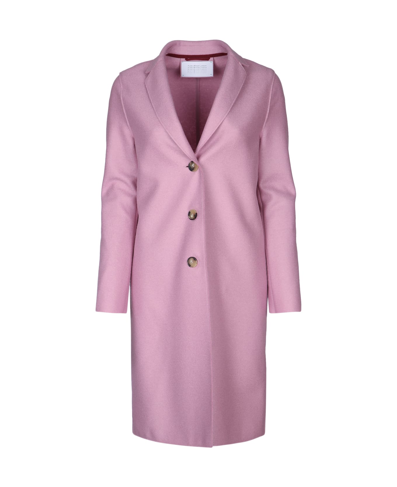 Harris Wharf London Women Overcoat Light Pressed Wool - DUSTYROSE