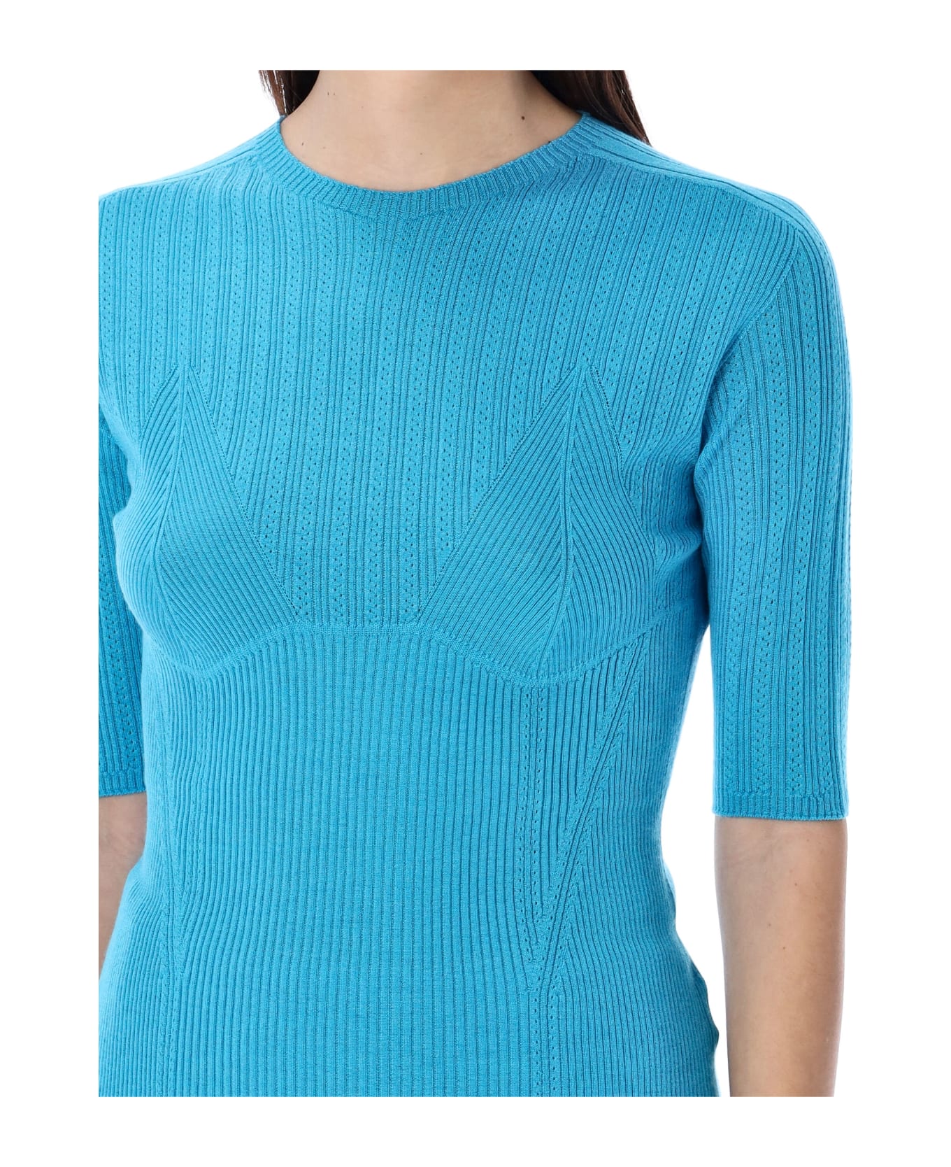 Lanvin Knit Short Sleeves Sweater - POOL