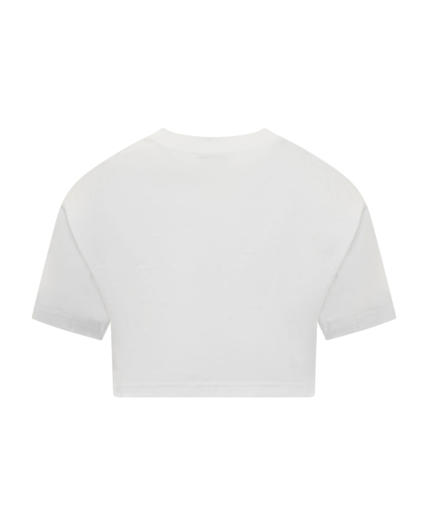 Lanvin Cropped Curb T-shirt - OPTIC WHITE