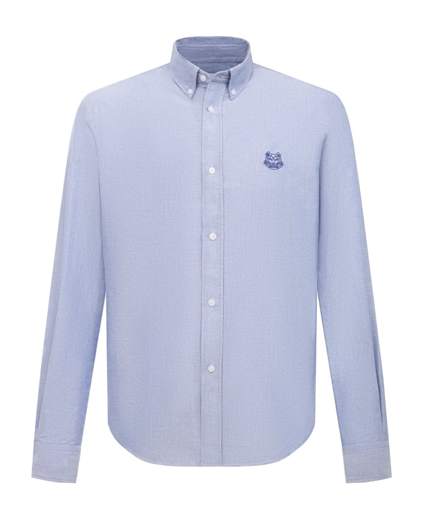 Kenzo Tiger Embroidered Shirt - Blue シャツ