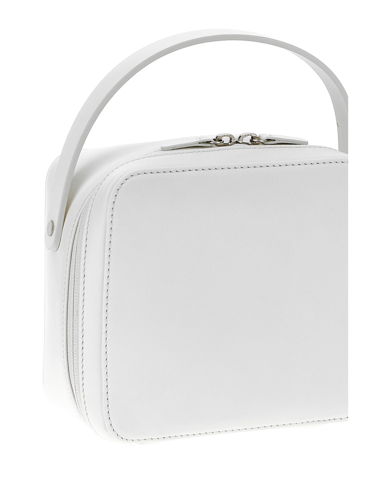 Auralee 
leather Small Travel Case
 Handbag - White