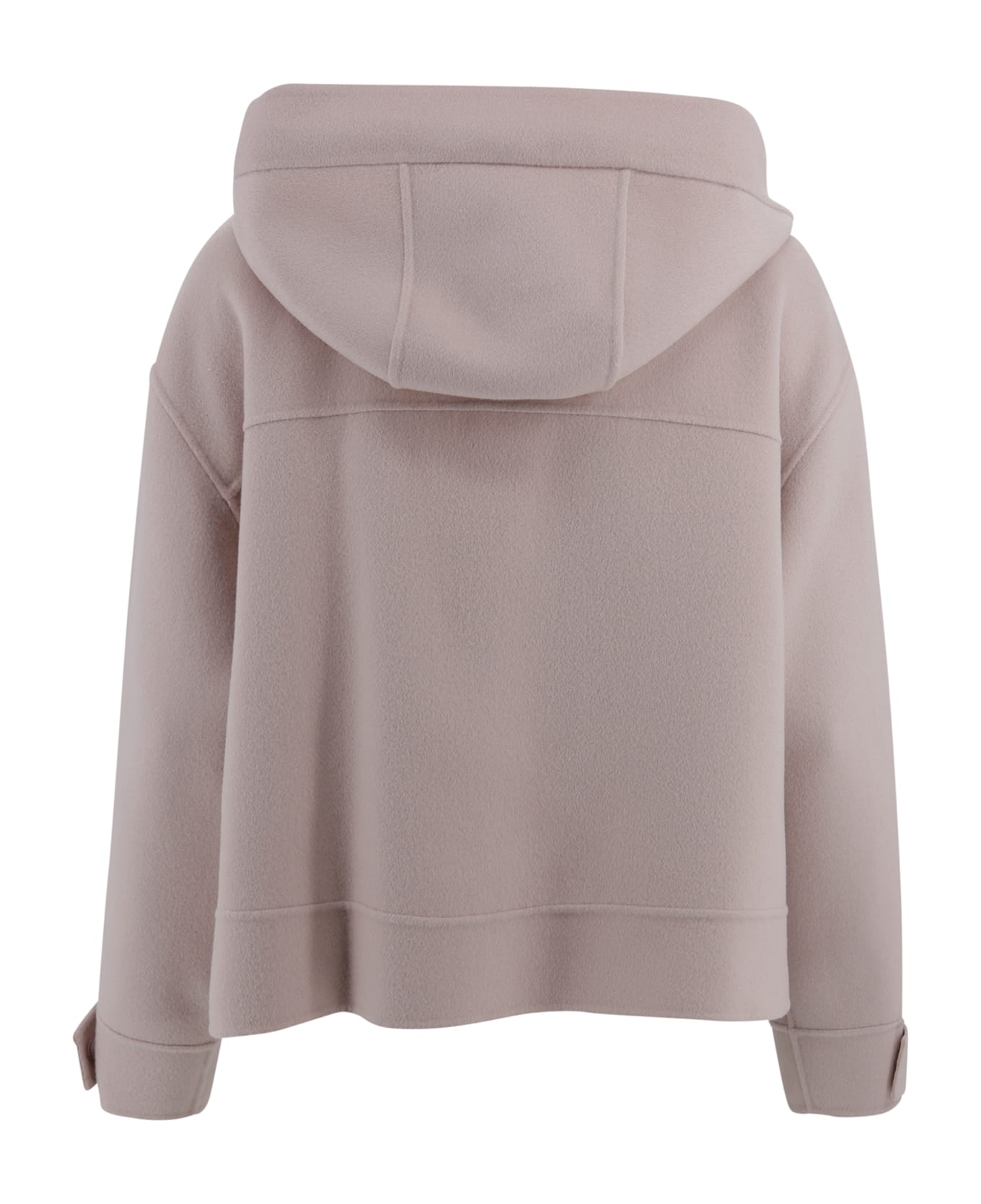 Weekend Max Mara Wool Hooded Jacket - Powder