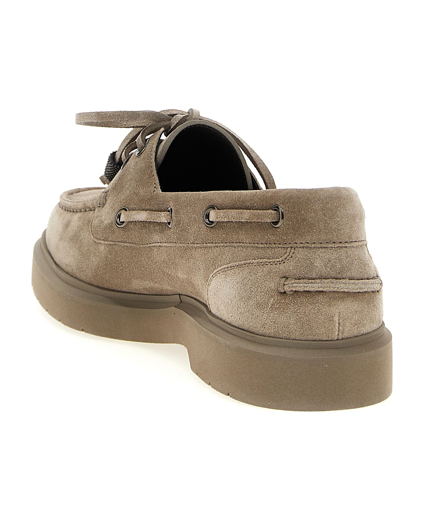 Brunello Cucinelli Suede Loafers - Gray