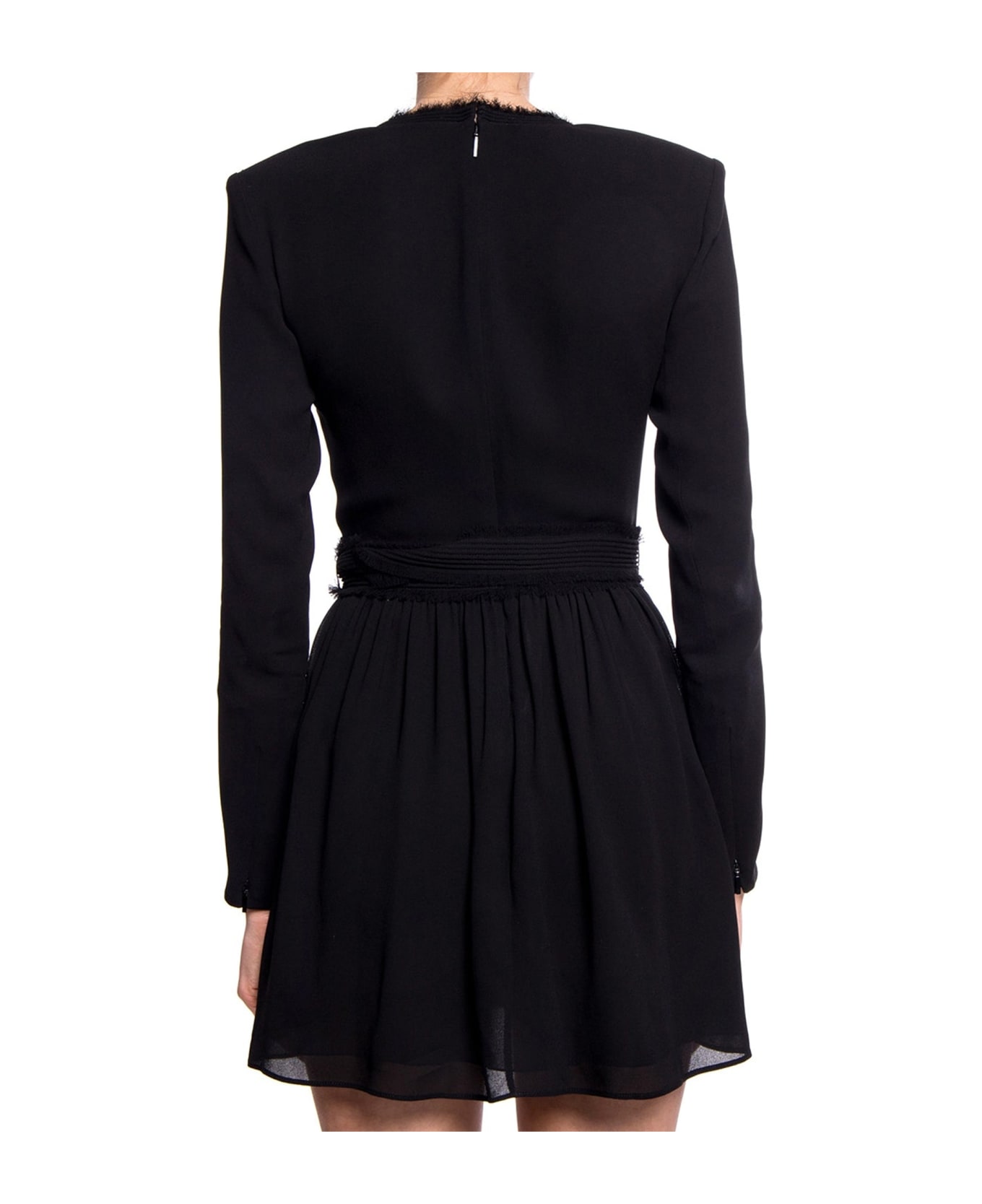 Saint Laurent Long Sleeves Dress - Black