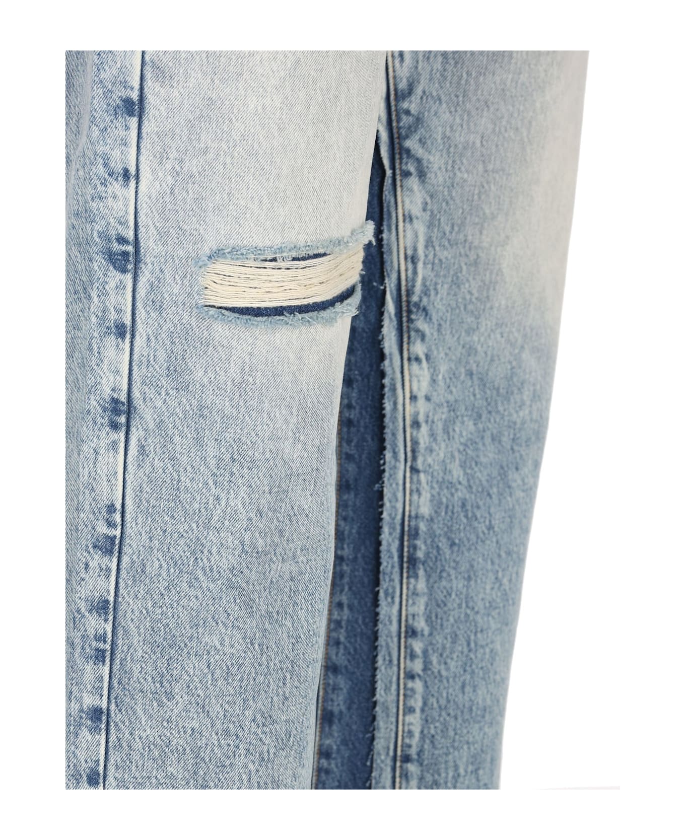 Diesel D-fire 0ajen Distressed Straight Jeans