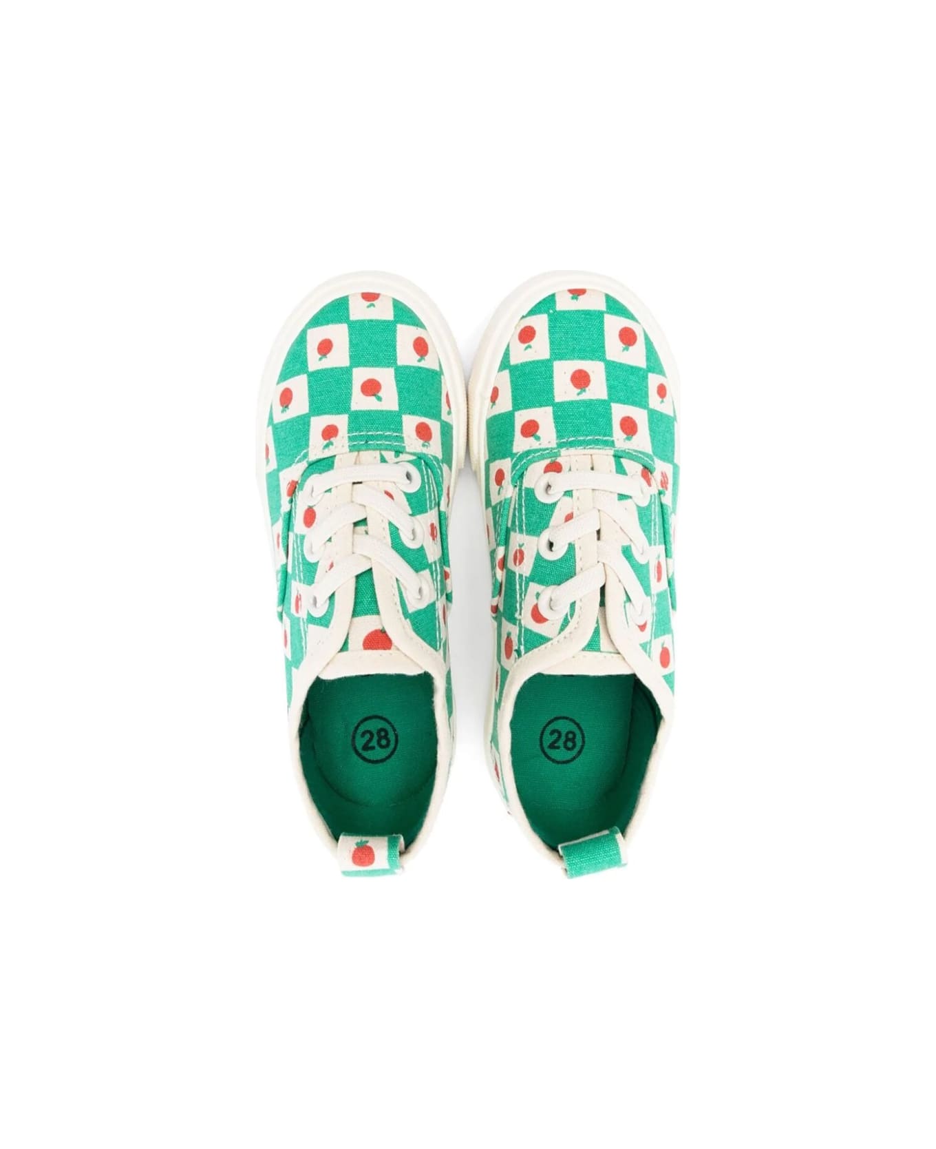Bobo Choses Tomato All Over Laces Trainers - WHITE