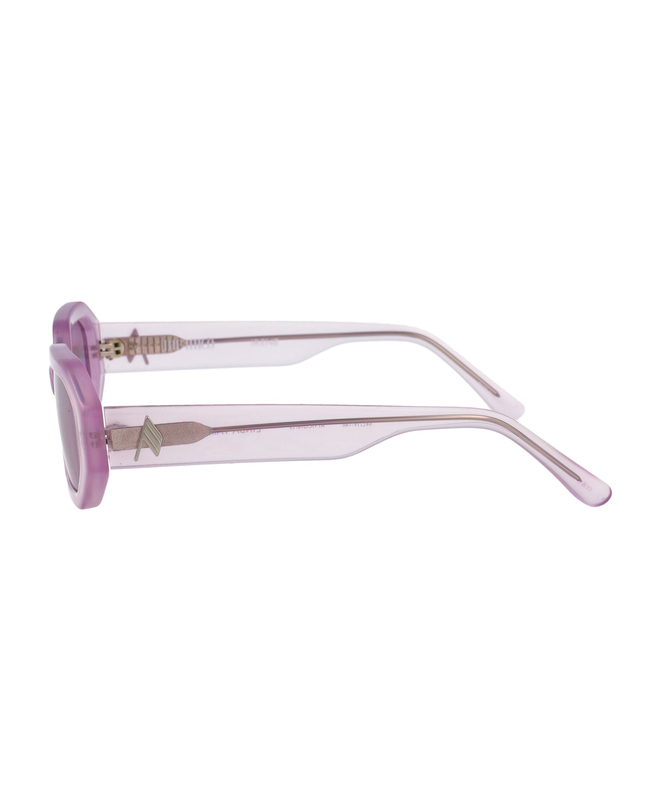 The Attico Irene Sunglasses - PINK/SILVER/PINK