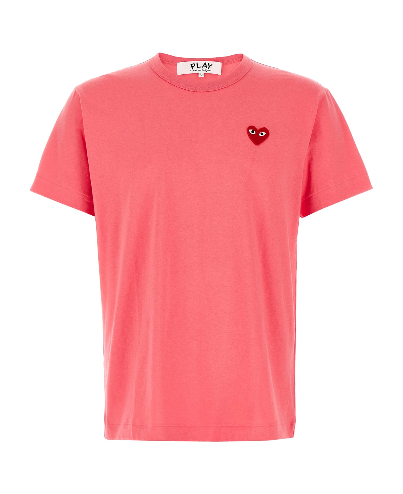 Comme des Garçons Play Logo Patch T-shirt - Pink