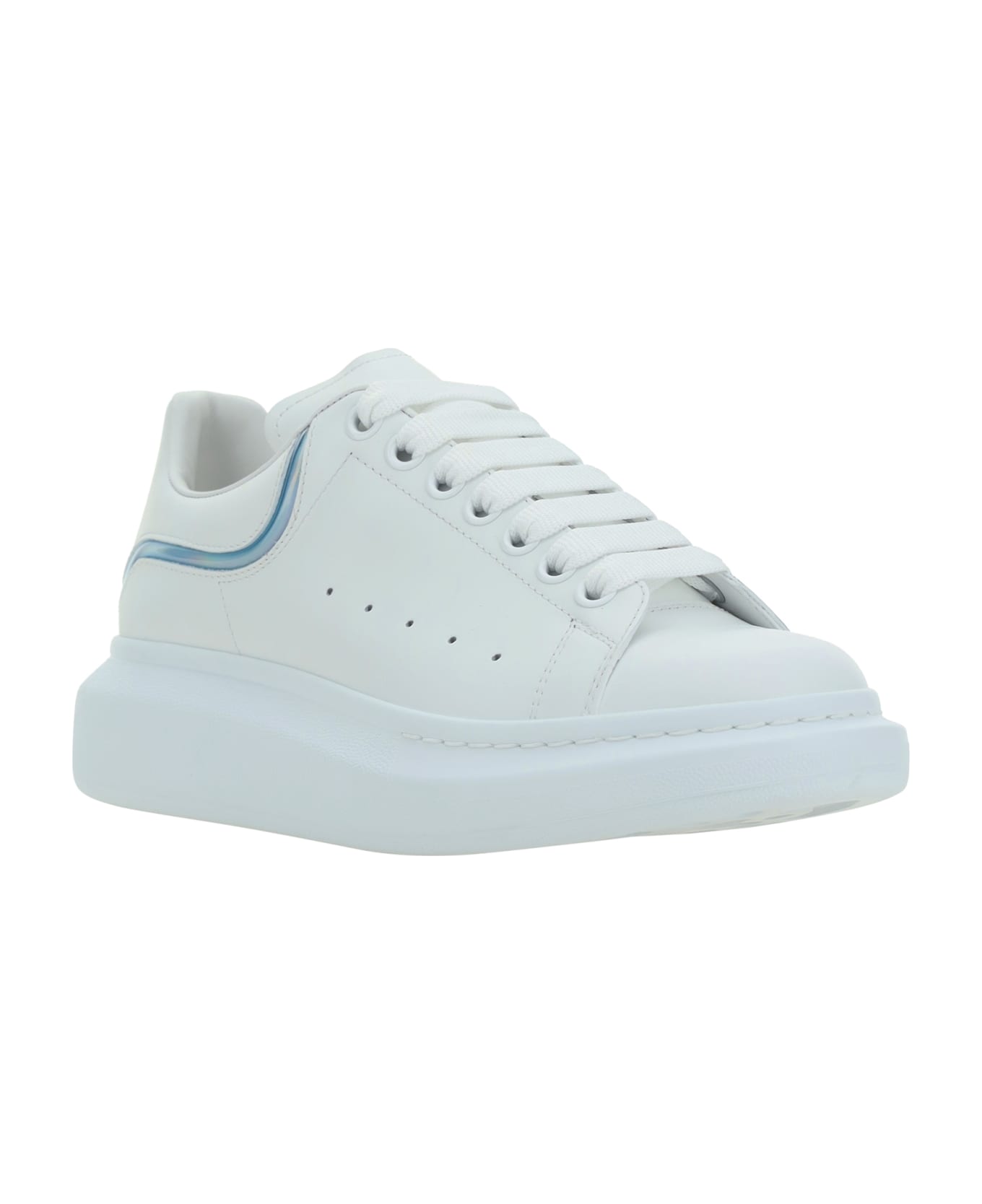 Alexander McQueen Larry Leather Sneakers - White/paradise Blue