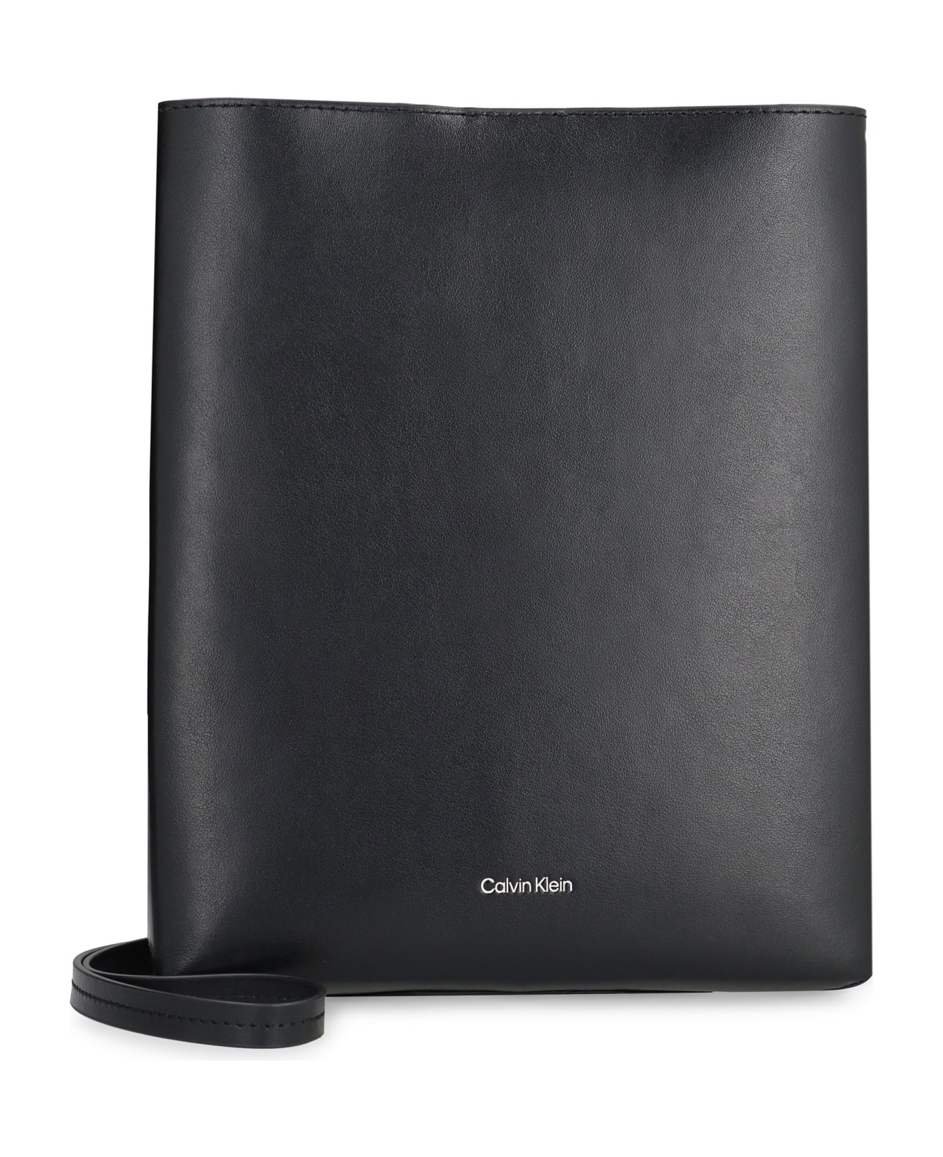 Calvin Klein Leather Crossbody Bag - black