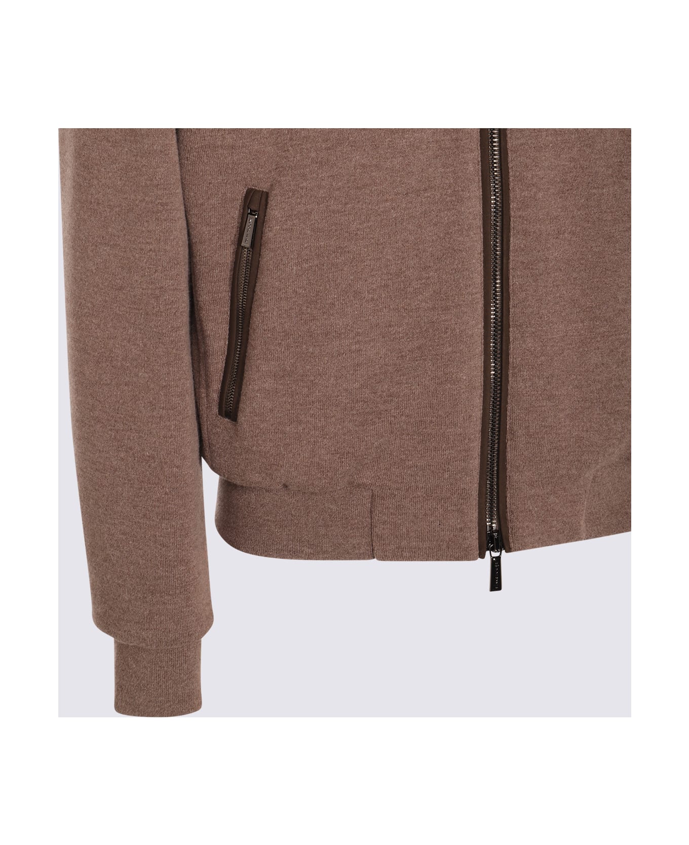 Moorer Brown Wool Bellati Casual Jacket - Beige
