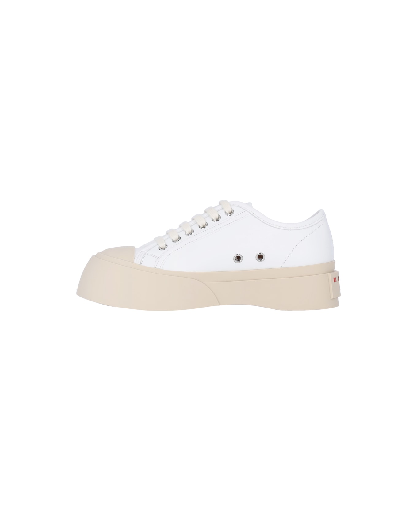 Marni White Leather Pablo Sneakers - White