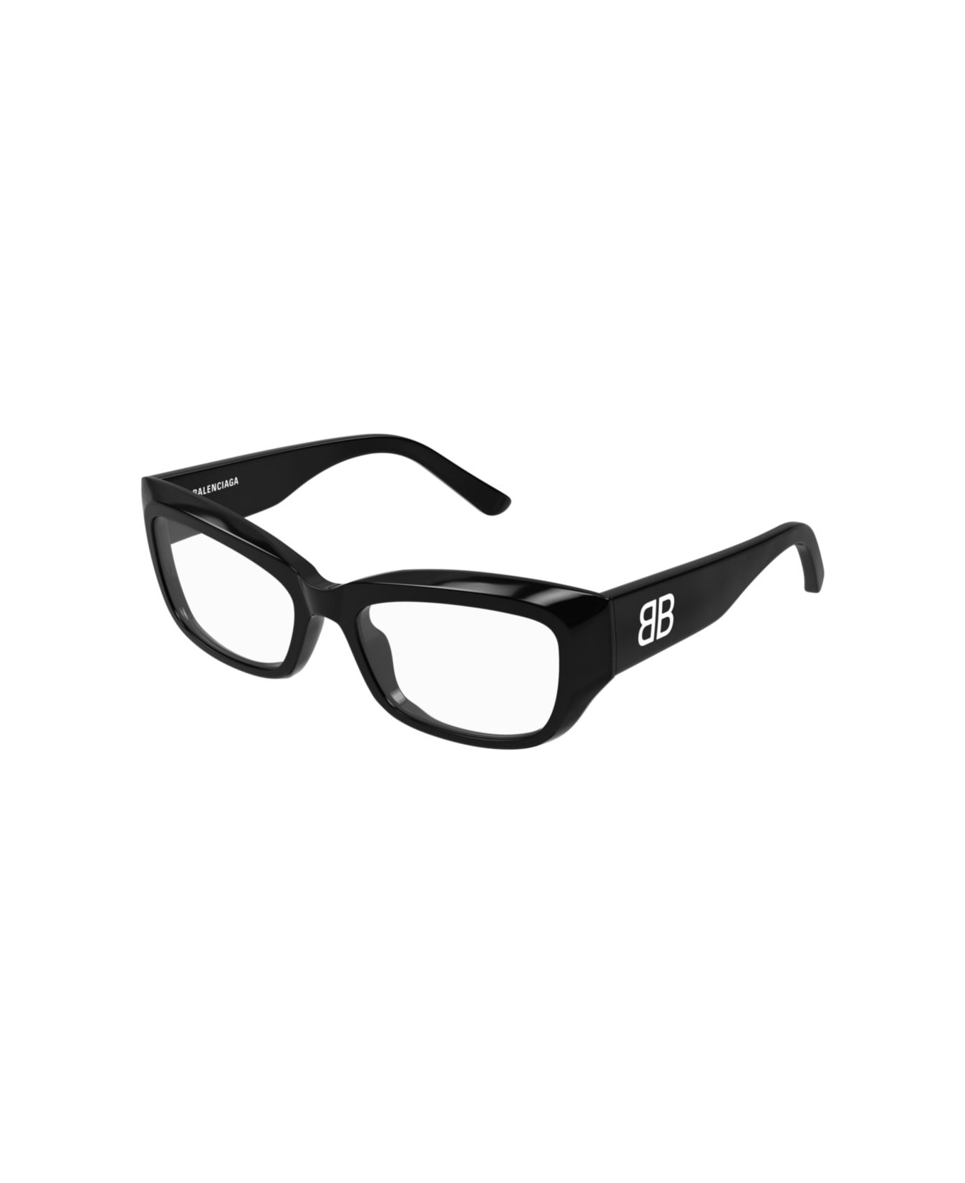 Balenciaga Eyewear Bb0399o-001black-black-transparent - BLACK-BLACK-TRANSPARENT