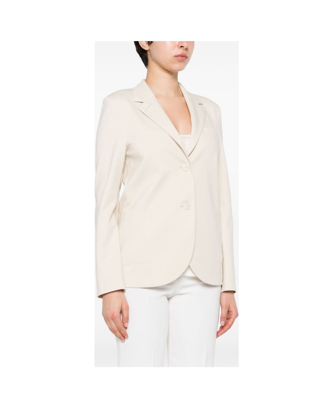 Harris Wharf London Single-breasted Blazer Jacket - Ivory