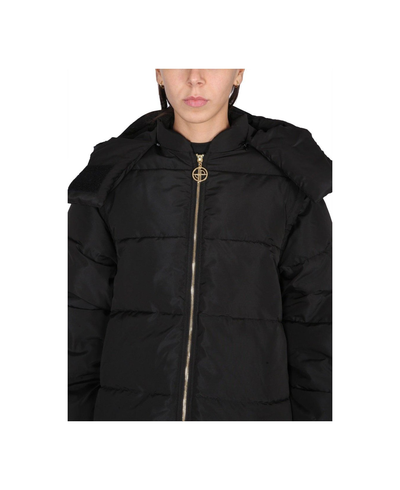 Patou Zip-up Hooded Jacket - Nero
