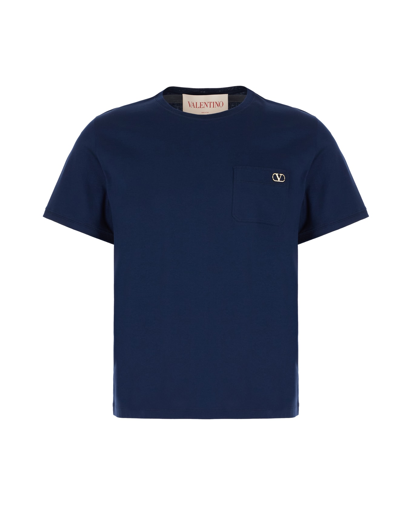 Valentino Garavani Cotton T-shirt - INDACO