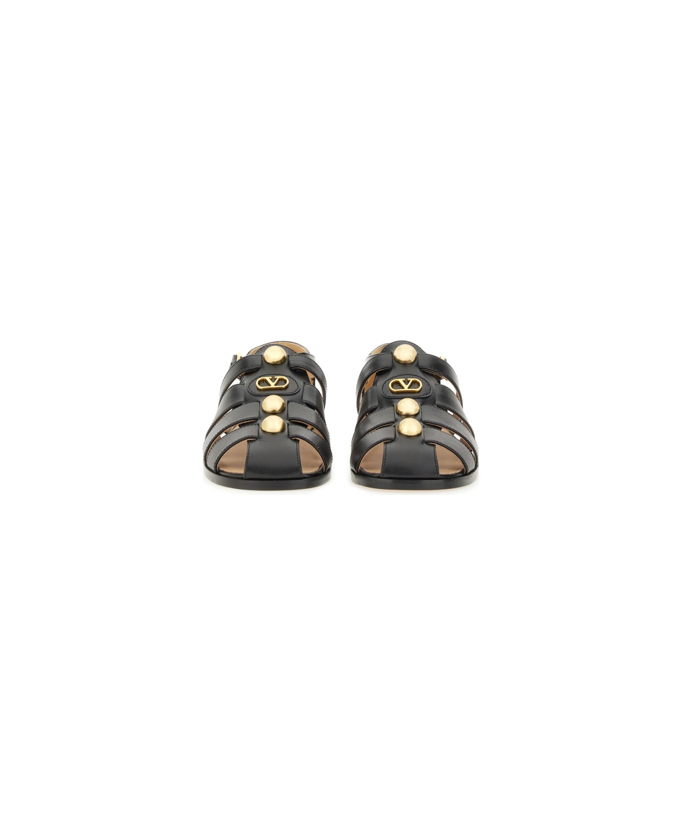Valentino Garavani Sandal Fisherman 
vlogo Signature
 - Black