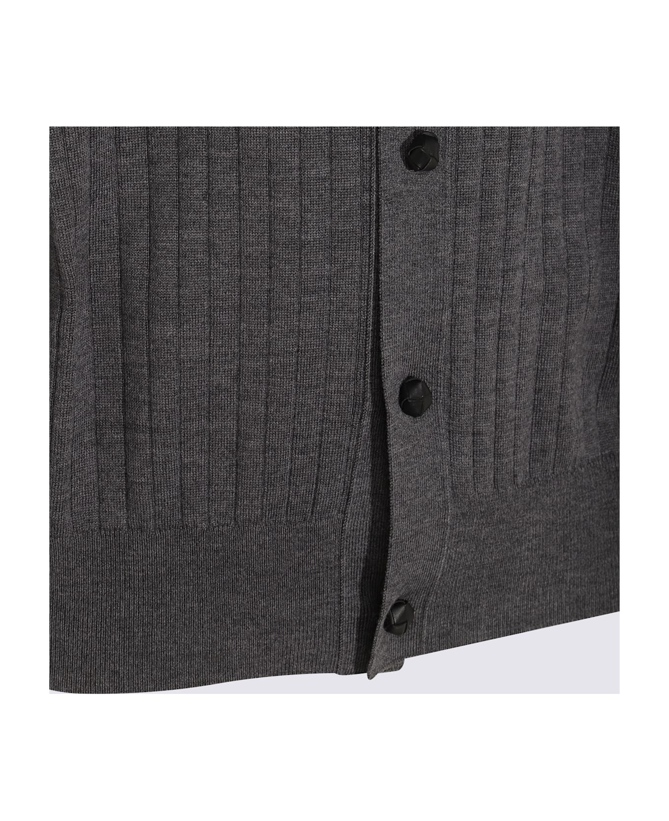Bottega Veneta Grey Wool Knitwear - GREY