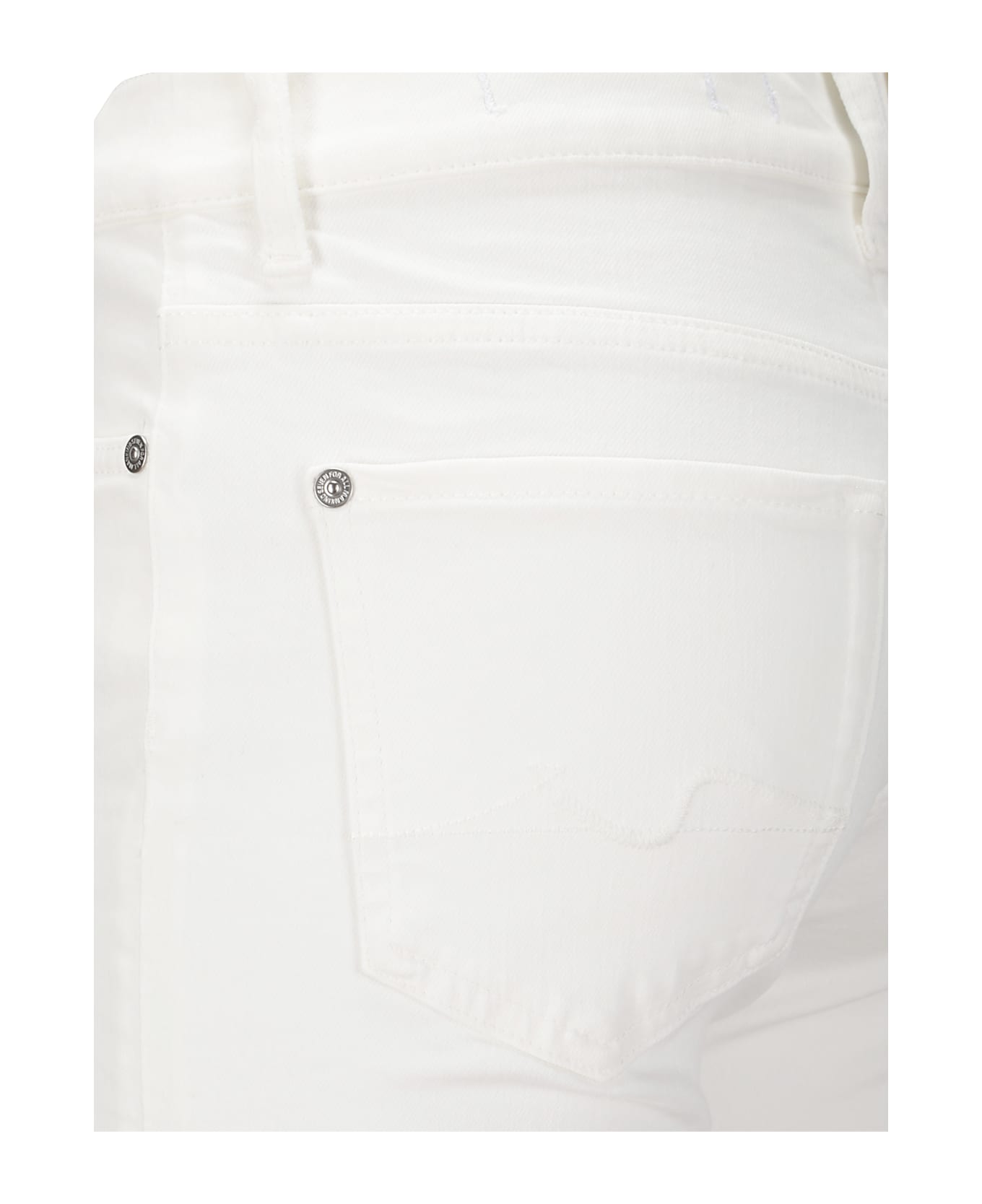 7 For All Mankind Bootcut Cloud White - WHITE