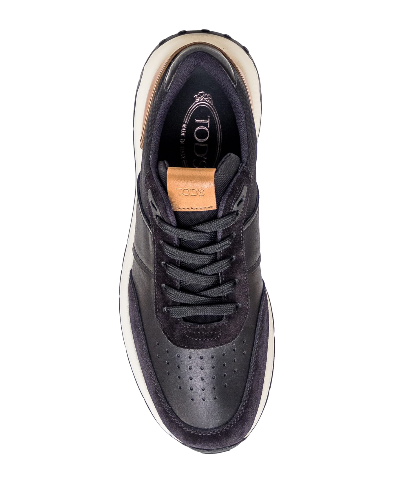 Tod's Leather Sneaker - NERO-BISCOTTO CH