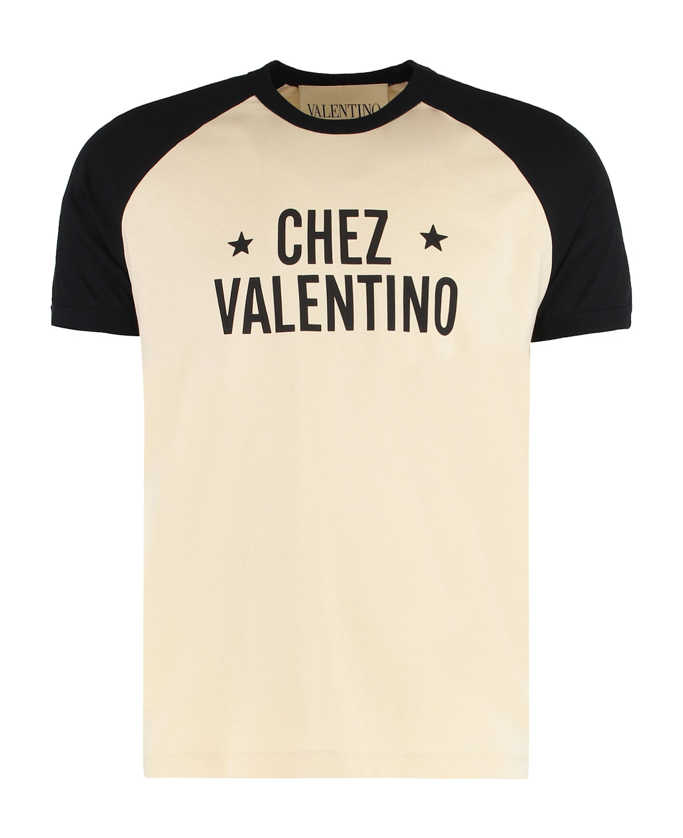 Valentino Garavani Cotton Crew-neck T-shirt - panna