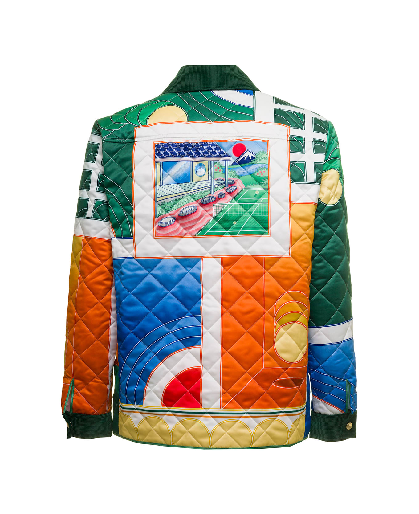 Casablanca Woman
s Multicolor Quilted Satin Jacket - Multicolor