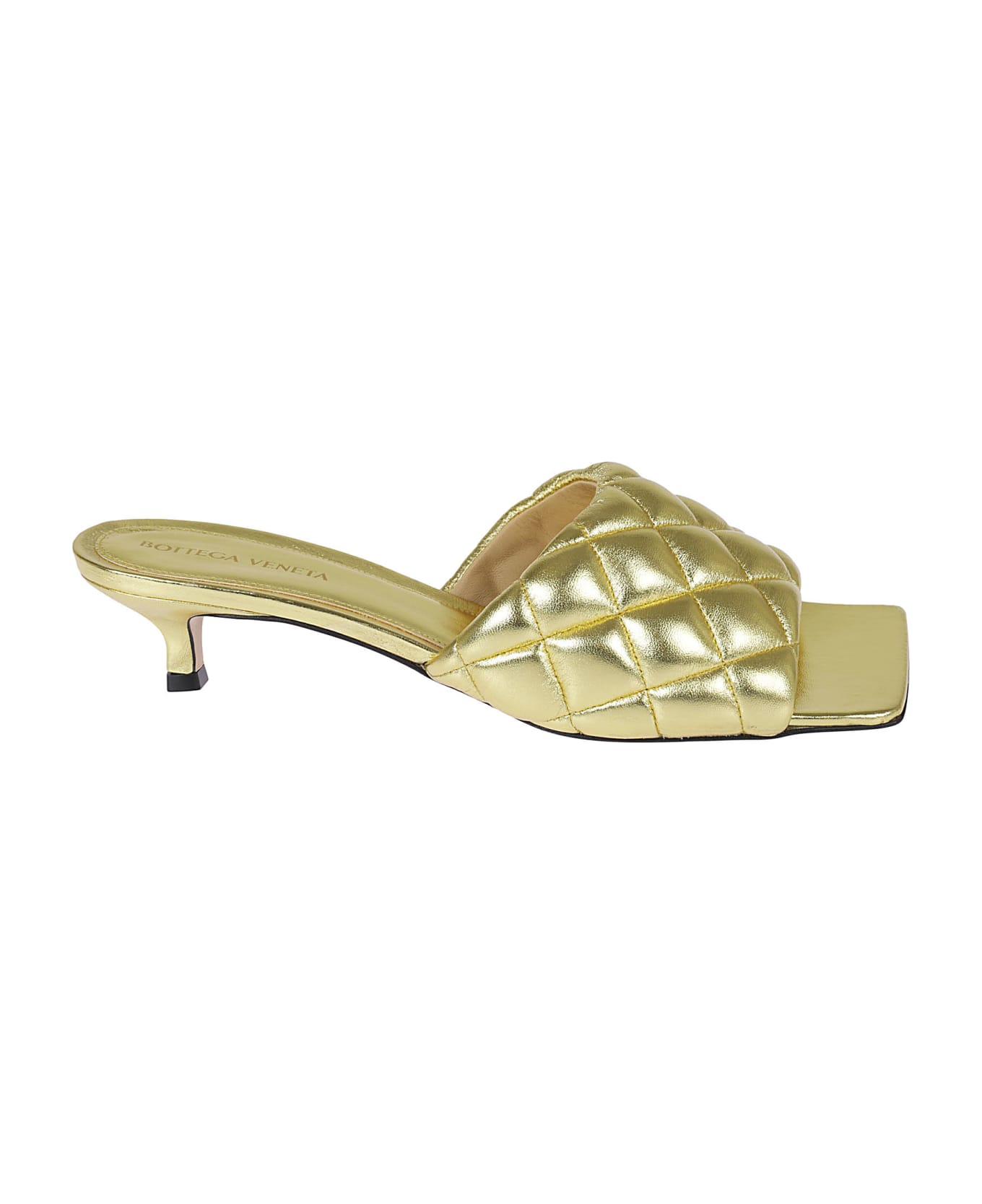 Bottega Veneta Padded Sandals - Gold