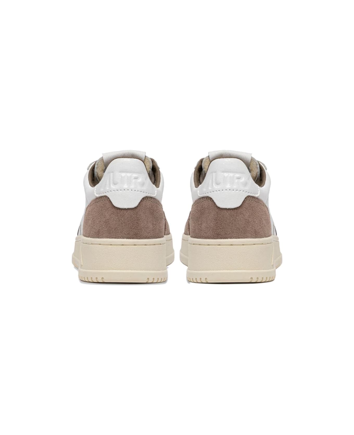 Autry Medialist Low Leather Sneakers - Marrone chiaro