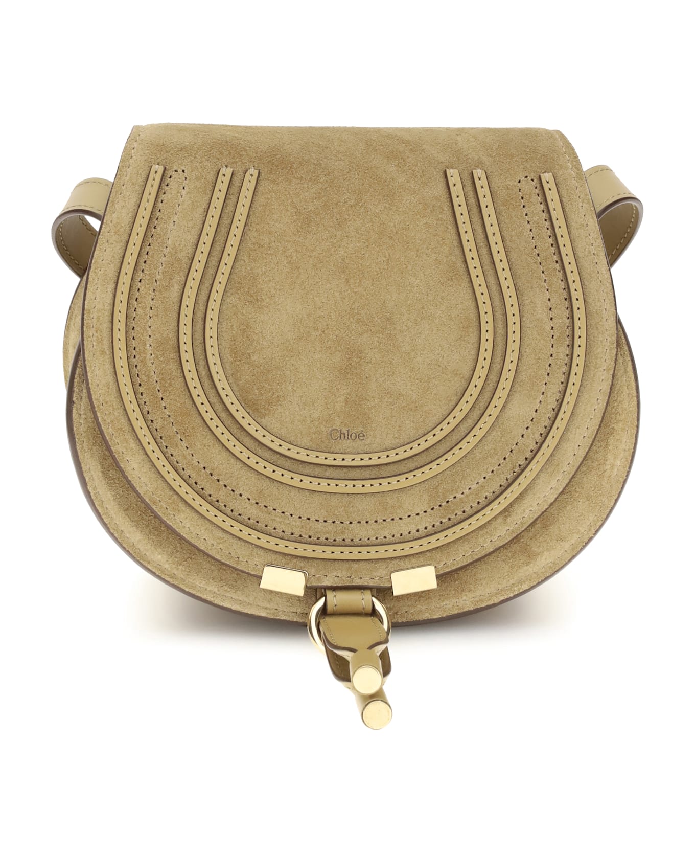 Chloé Marcie Small Shoulder Bag - BROWN