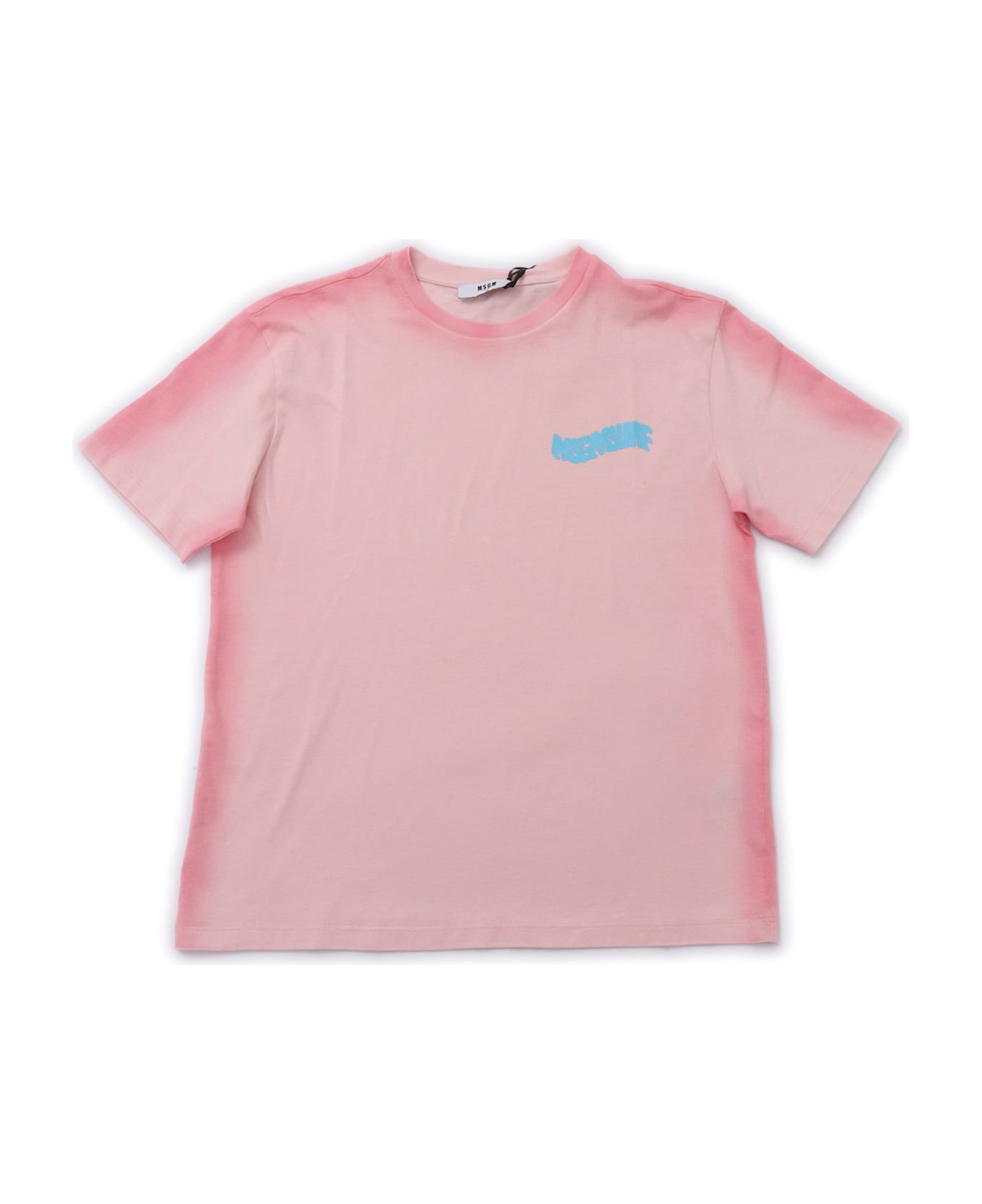 MSGM Jersey Airbrushed T -shirt Unisex - PINK