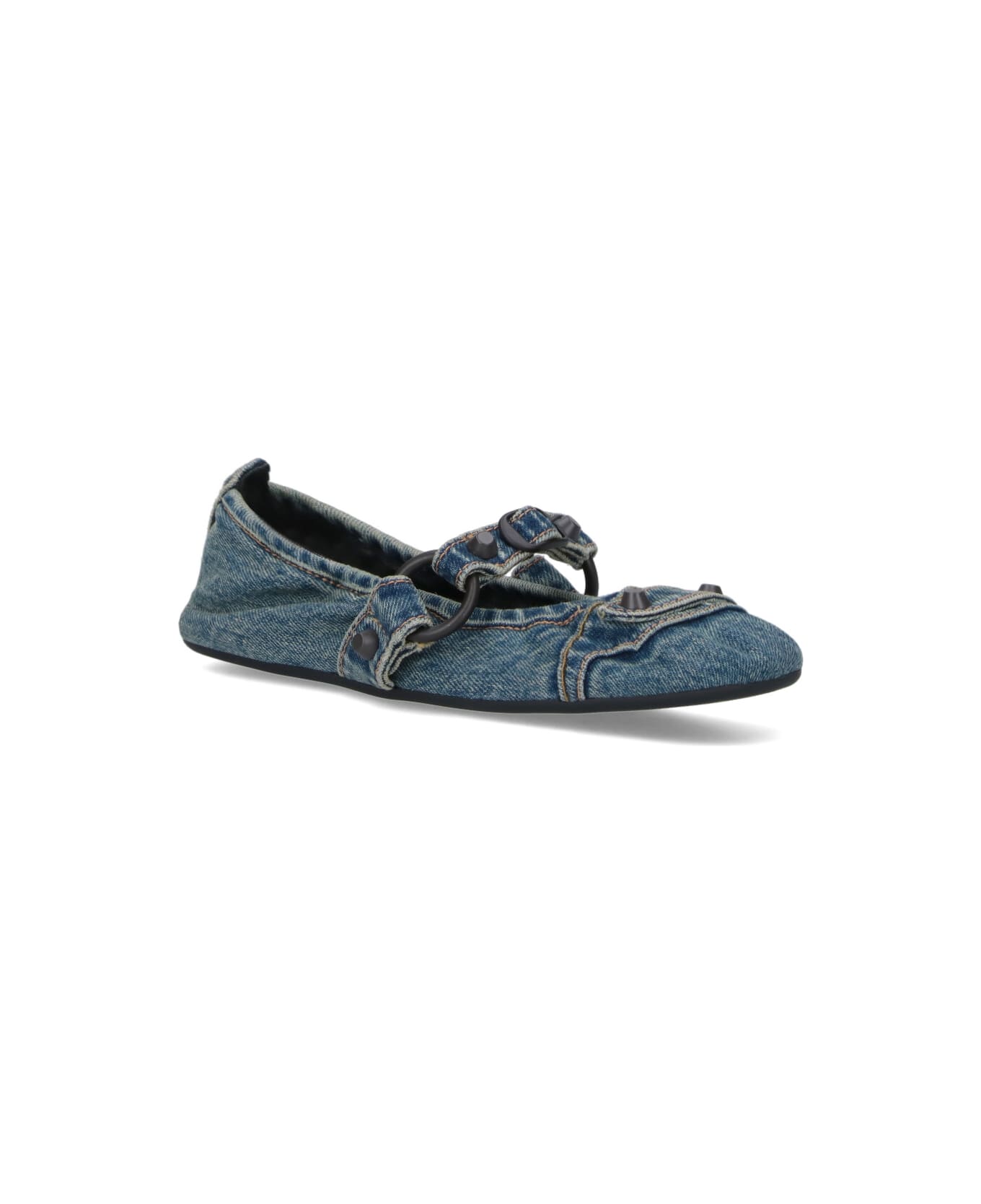 Balenciaga "city" Ballet Flats - Blue