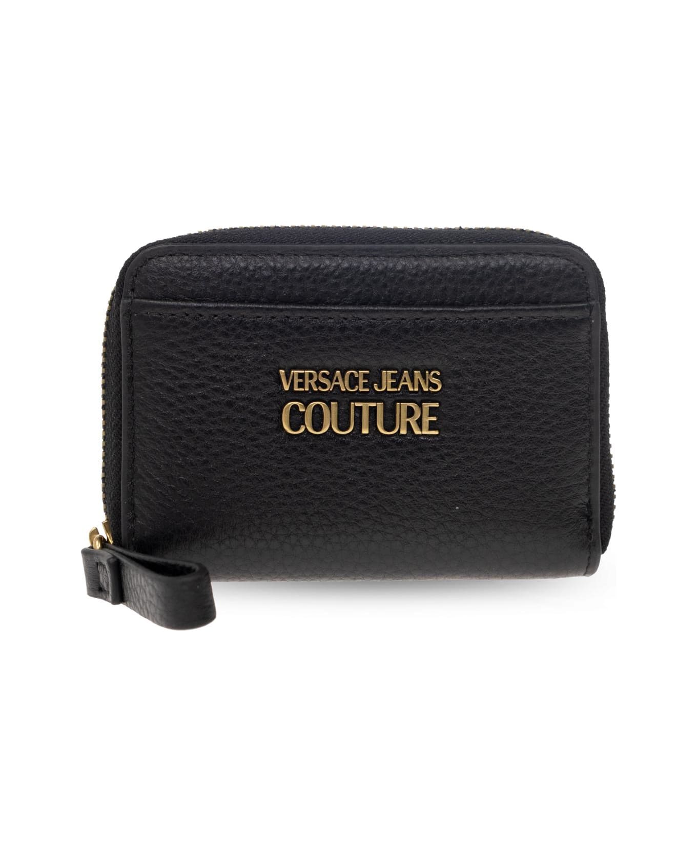 Versace Jeans Couture Logo Plaque Square Shape Wallet