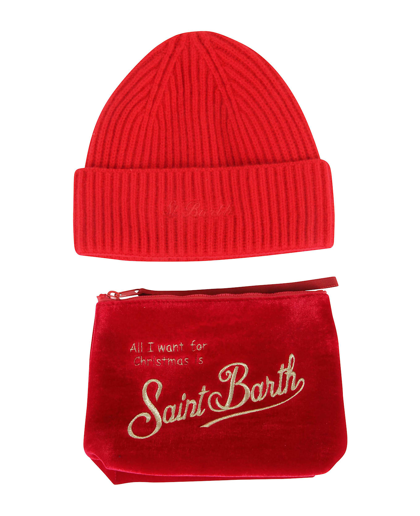 MC2 Saint Barth Hat And Pochette Set - Or Emb