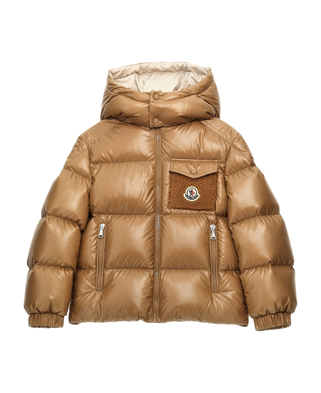 Moncler 'yule' Down Jacket - Beige