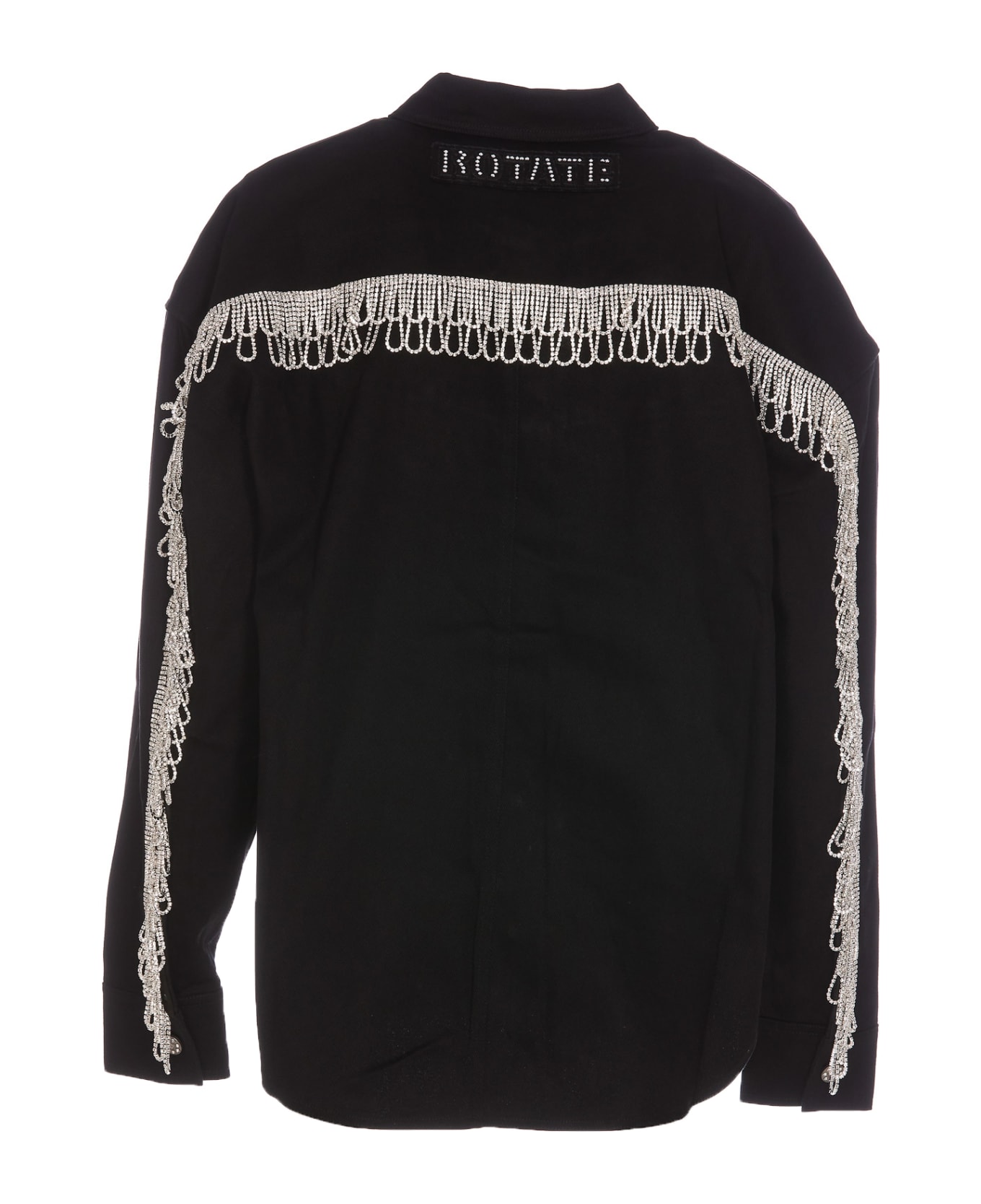 Rotate by Birger Christensen Twill Oversized Jacket - Black シャツ