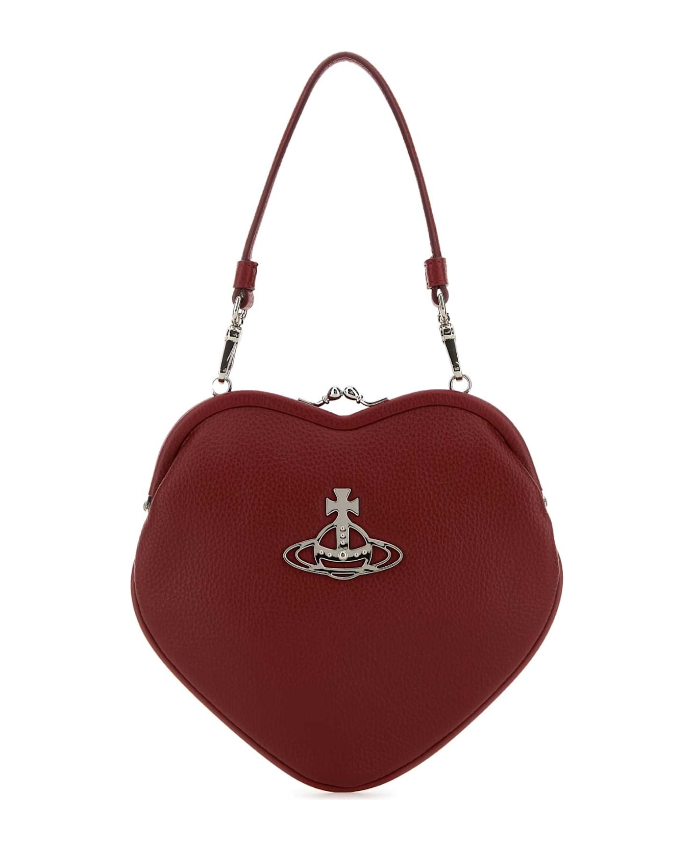 Vivienne Westwood Red Synthetic Leather Belle Heart Handbag - RED
