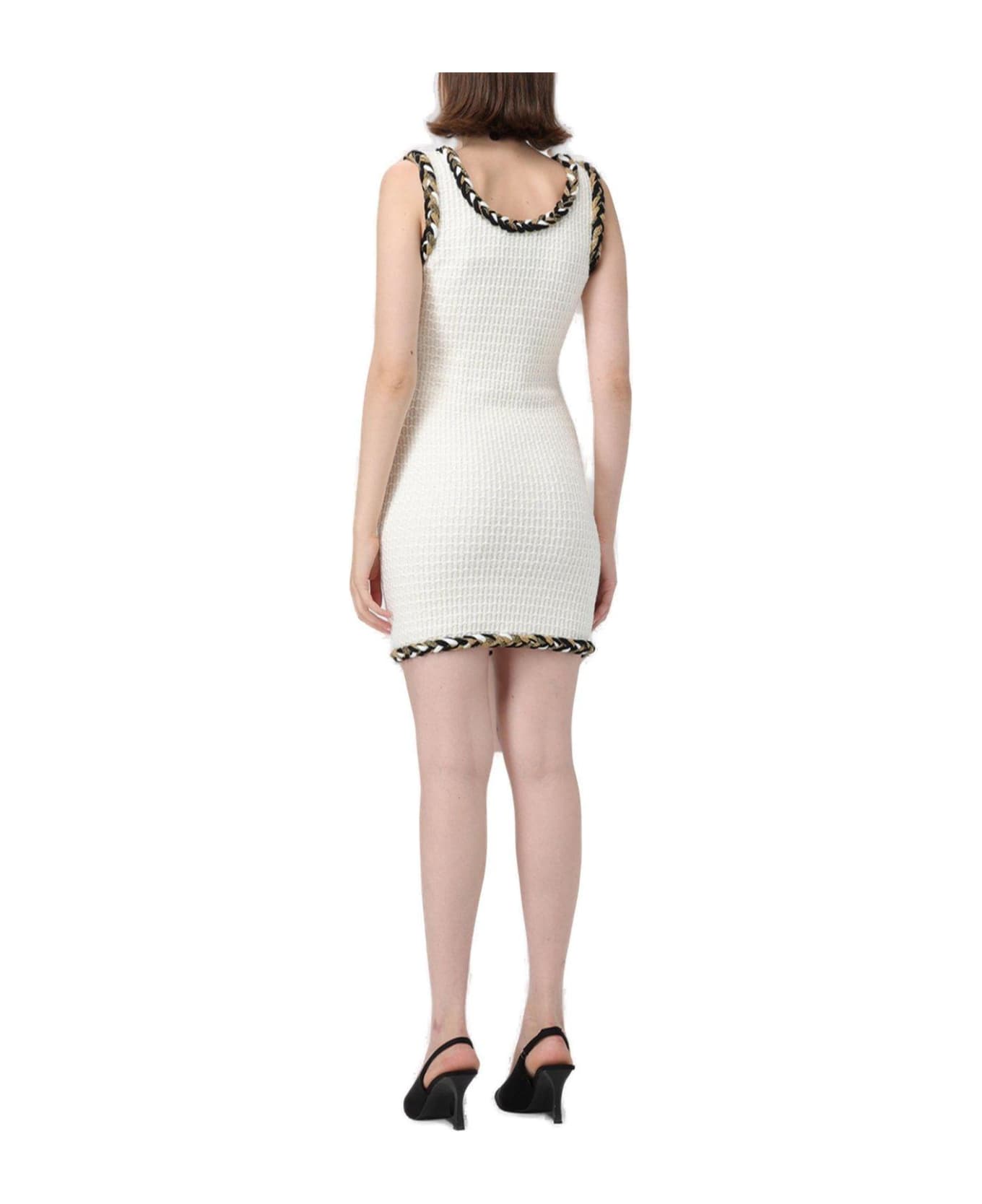 Moschino Braided Piping Dress Moschino - WHITE