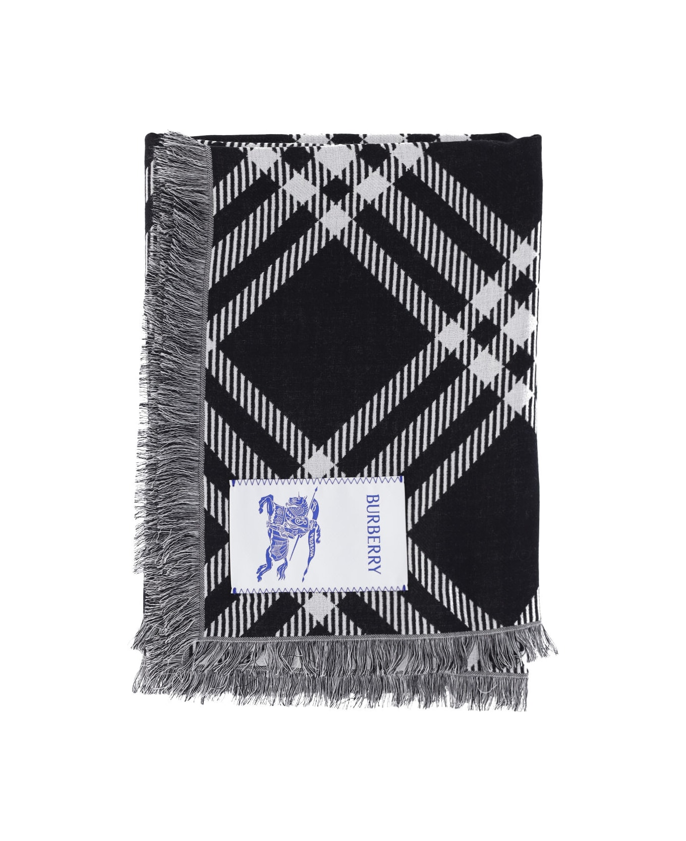 Burberry 
check
 Scarf - Black  