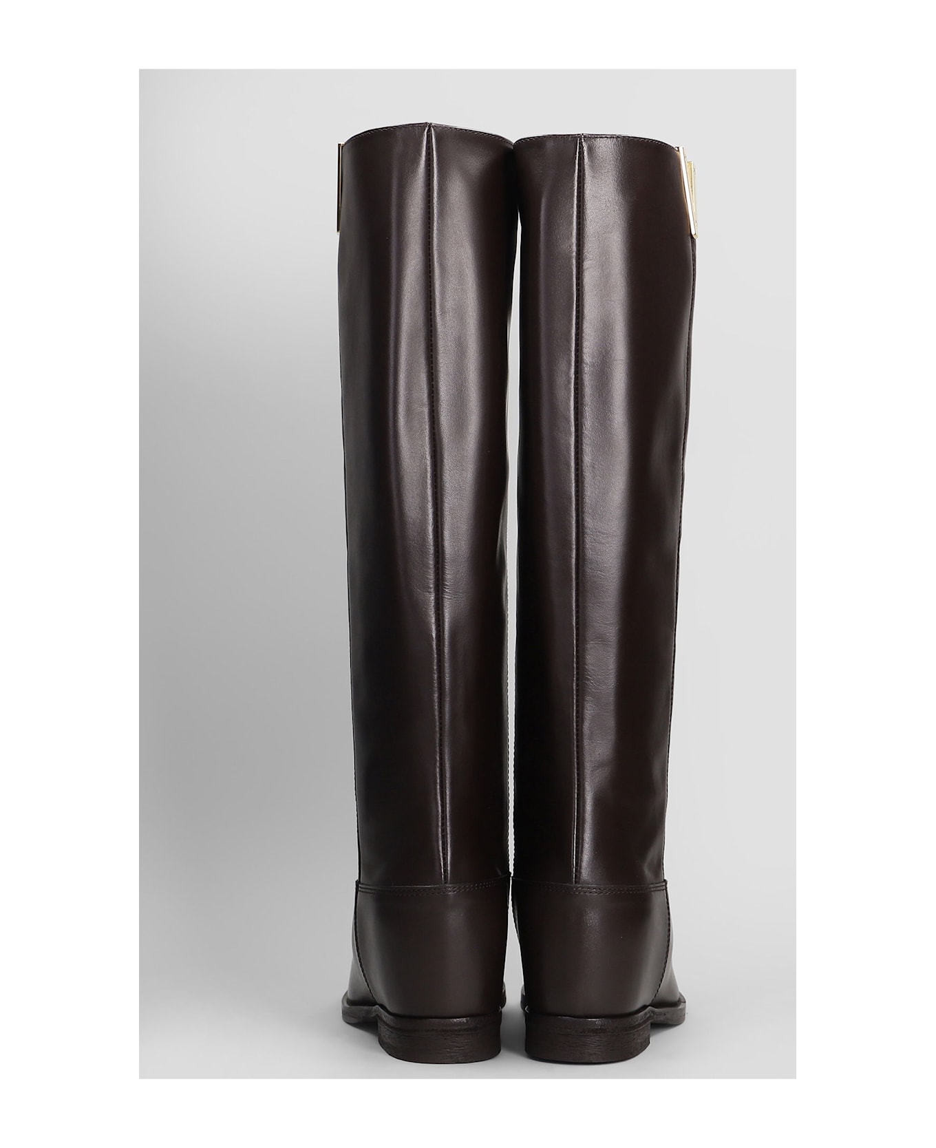 Via Roma 15 In Dark Brown Leather - dark brown