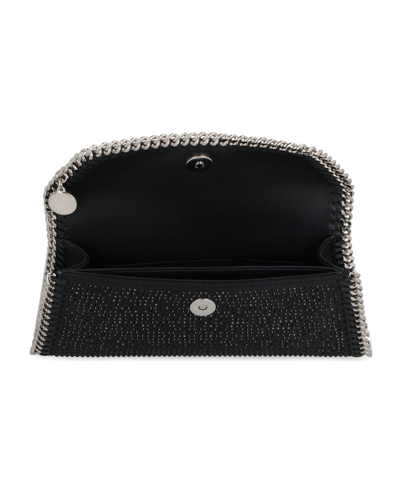 Stella McCartney Falabella Embellished Clutch Bag - black